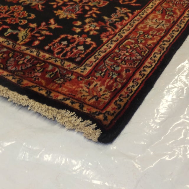 Boho Chic Persian Sarouk Wool Runner Rug - 10'3" x 2'7" For Sale - Image 3 of 3