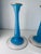 1940's Westmoreland Taper Blue Candlesticks, a Pair For Sale In San Francisco - Image 6 of 6