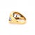 Modern Vintage 1980 Dome Ring, 18-Carat Gold, Natural Sapphires (4 Carats Total), Size 6.25 For Sale - Image 3 of 9