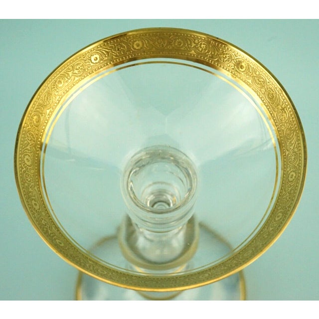 Antique Fine Crystal Glass Goblet in Pure Gold by Ludwig Moser, 1890s For Sale - Image 10 of 18
