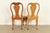 18th Century Antique Thomas Chippendale Period Carved Burl Wood Side Chairs or Dining Chairs, Pair For Sale - Image 12 of 13