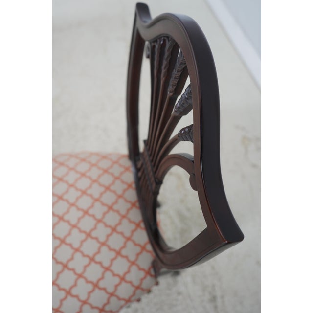 Set of 8 Stickley Federal Shield Back Mahogany Dining Room Chairs For Sale - Image 16 of 18