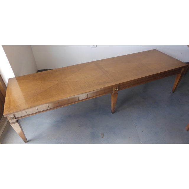 The Mid-Century Modern Surfboard Coffee Table is a stylish and functional piece of furniture likely made in 1960s-1970s...