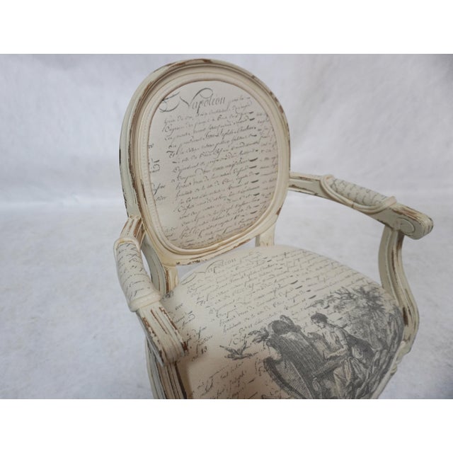 Late 20th Century Child’s Armchair in the Style of Louis XVI For Sale - Image 4 of 13