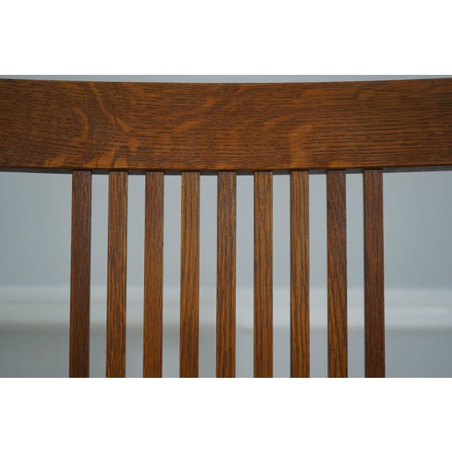 Set of 6 Stickley Arts & Crafts Mission Oak Dining Chairs For Sale - Image 12 of 18
