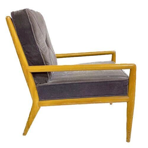 Mid 20th Century Vintage Robsjohn Gibbings Lounge Chair & Ottoman For Sale - Image 5 of 13