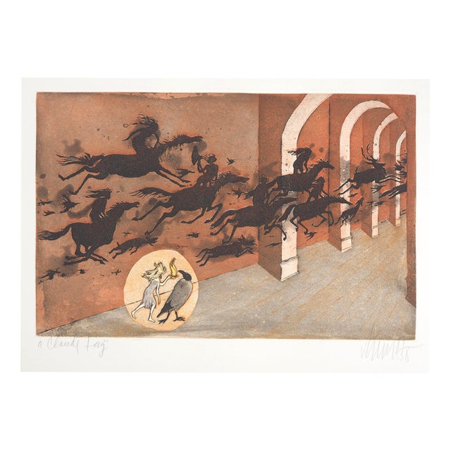 Lars Bo, The Shadow of the Surrealist Dream, 1969, Etching For Sale