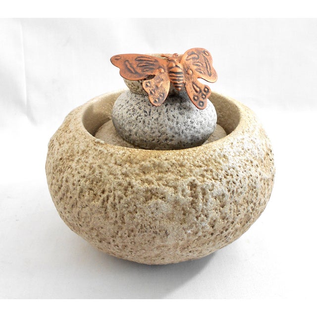 Stone Rock Cairn Water Fountain Chairish