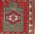 Antique Caucasian Fachralo Kazak With Tribal Design in Green, Red and Ivory 3'9 X 4'2 For Sale In Atlanta - Image 6 of 7