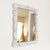 Cream Ceramic Wavy Mirror, Large For Sale - Image 8 of 8