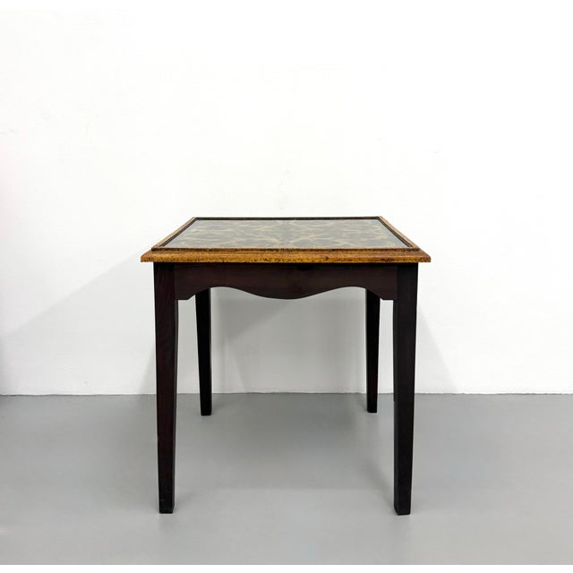 Gold Vintage Italian Painted Side Table For Sale - Image 8 of 8