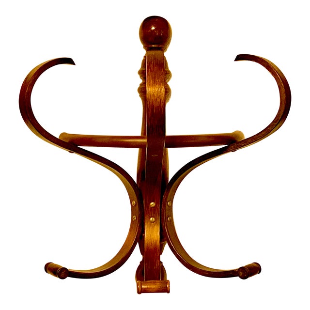 Bentwood Wall Mount Coat Hat Rack Vintage Style of Chairish