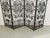 Spanish Revival Style 1960s 4 Panel Iron Ornate Scrolled Folding Screen Room Divider Woodard Unmarked For Sale - Image 10 of 14
