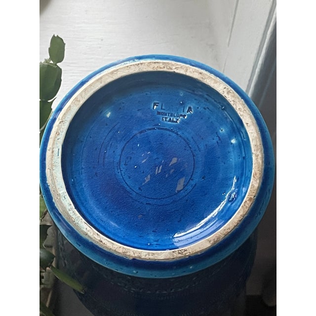Bitossi Vintage Italian Vase - Bitossi Blue For Sale - Image 4 of 6