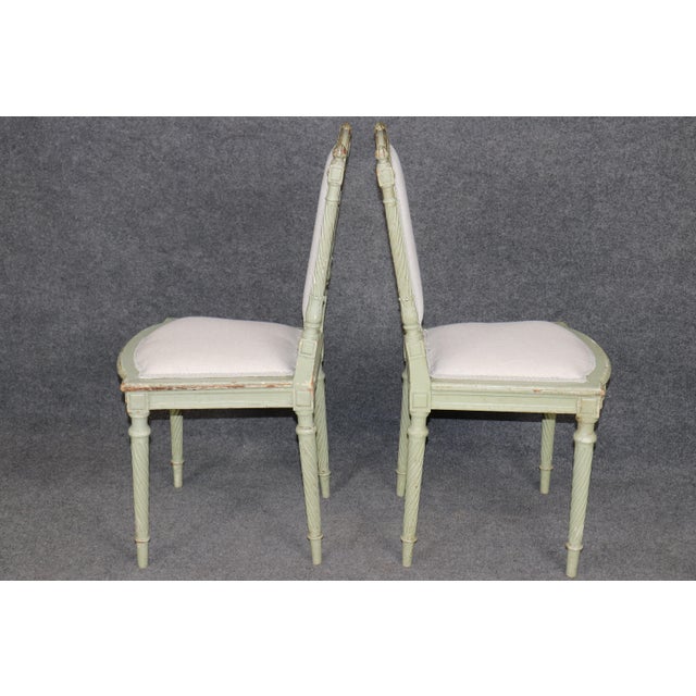 Set 18 Maison Jansen Signed Early 20th C Louis XVI Style Dining Chairs For Sale In Philadelphia - Image 6 of 17