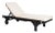 Newport Chaise Lounge Chair with Side Table, Black/Beige Cushion For Sale - Image 10 of 10