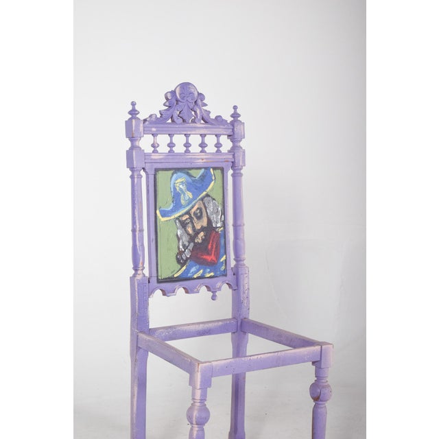Mid-Century Modern Portuguese Painted Pirate Chair by Francisco Camilo For Sale - Image 3 of 8