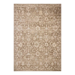 Chris Loves Julia x Loloi Palma Brown / Earth 6'-3" x 9'-6" Area Rug For Sale