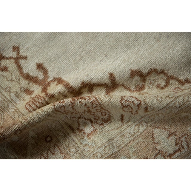 Traditional Vintage Distressed Oushak Rug Runner - 4'3" x 9' For Sale - Image 3 of 12