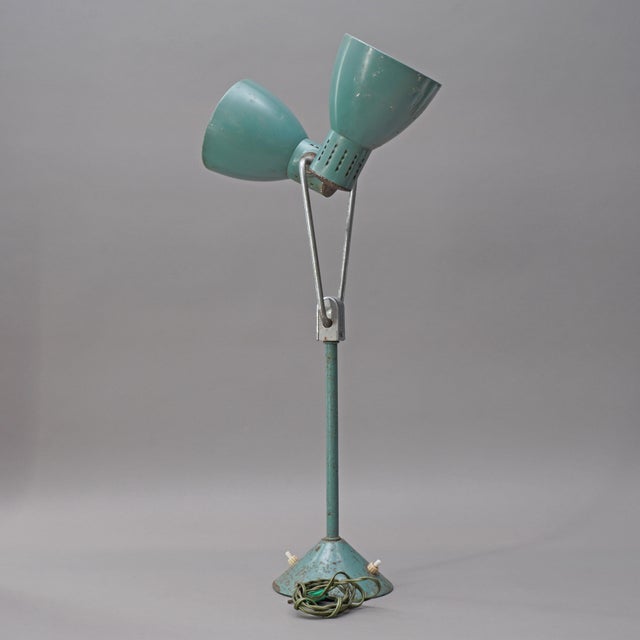 French Art Deco Double-Arm Office Desk Lamp from Jumo, 1940 For Sale - Image 4 of 6