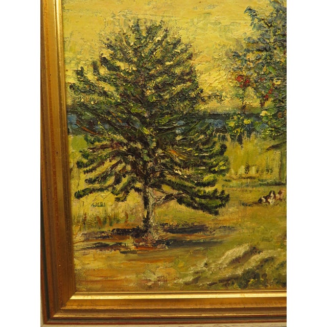 A very striking vintage oil on board of a rural scene in Argentina. The painting dates to the late 20th century and is...