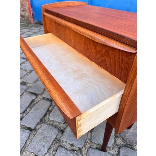 Small Danish Teak Chest of Drawers For Sale - Image 5 of 11