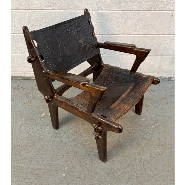 Mid 20th Century 60's Lounge Chair and Ottoman Set by Angel I. Pazmino for Muebles De Estilo For Sale - Image 5 of 15
