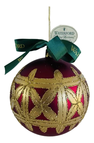 Waterford 1997 Nostalgic Collection Kylemore Regal Ball Ornament W/ Box