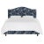 Transitional Kenmore Bed in Blue Leopard, Twin For Sale - Image 3 of 6
