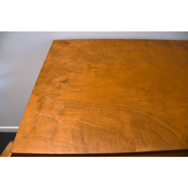 Brown Rare Swedish Grace Flamed Birch and Macassar Sideboard by Svenska Möbelfabrikerna SMF, late 1920s For Sale - Image 8 of 9