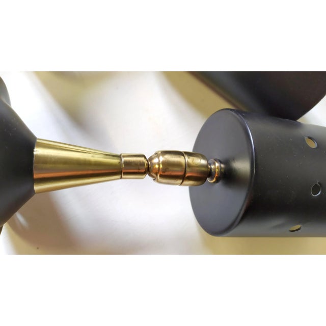 Metal Small Spotlight Lamps in the style of Stilnovo, 1950s, Set of 6 For Sale - Image 7 of 9