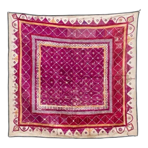 Antique Kutch Silk Embroidered Wall Art