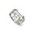 Brand: Tiffany & Co. Gender: Ladies Metal Type: 18K White Gold Ring Size: 6.5 Width: 8.00 mm Weight: 5.59 grams One ladies...