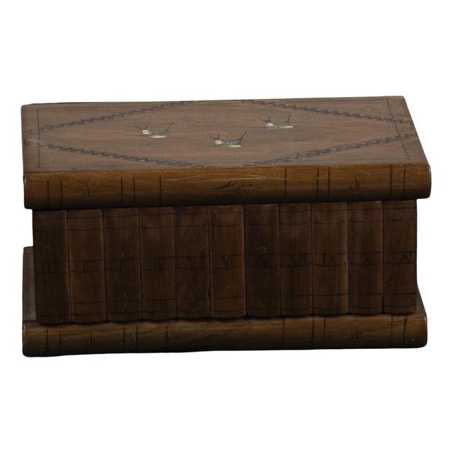 Inlaid Toilet Box in Metal and Wood For Sale - Image 10 of 10