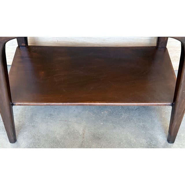 Danish Teak Nightstands Tables With Drawer, 1960s Modern Design, A Pair For Sale - Image 11 of 12
