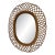 Italian Riviera 1960's Rattan Oval Mirror by Franco Albini For Sale