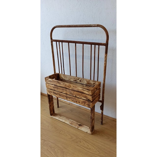 Wood Vintage Flower Stand, 1960s For Sale - Image 7 of 12