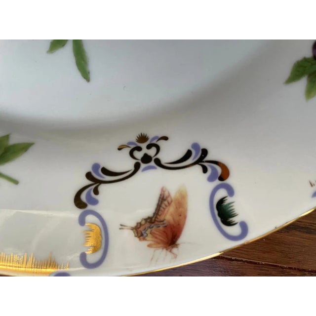 2000 - 2009 Set of 4 Godinger & Co. Yorkshire Gold Trimmed Porcelain Plates For Sale - Image 5 of 8