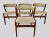 Set of 4 1960s teak dining chairs by Kai Kristiansen The chairs have Kai Kristiansens typical straight lines and crooked...