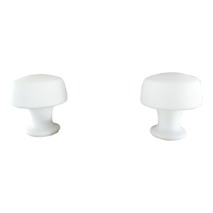 1960s Laurel Mushroom Mid-Century Modern Lamps - a Pair