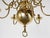 Metal Dutch Brass Rembrandt Chandelier with Six Arms, 1940s For Sale - Image 7 of 8