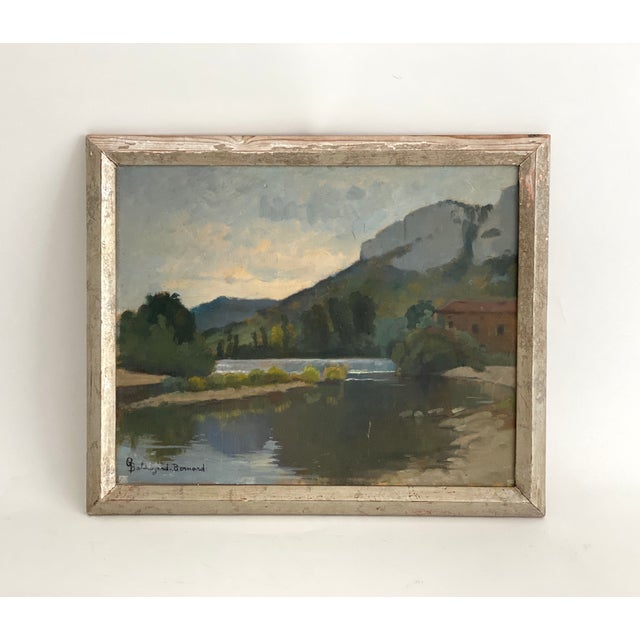 Extraordinary French plein air original oil on board framed, part of a collection from the same artist, Balthazard Bernard...