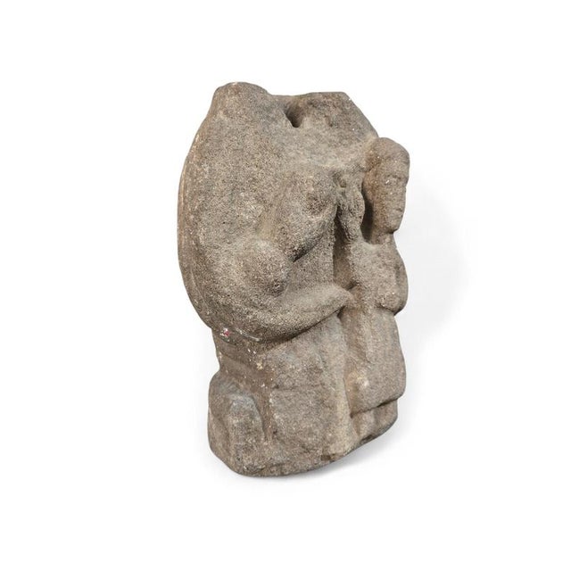 Antique Romanesque Carved Stone Sculpture, 1350 For Sale - Image 4 of 11