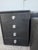 Black Chest of Drawers with Black Leather Stool by Guido Faleschini for I4 Mariani, 1970, Set of 3 For Sale - Image 8 of 12