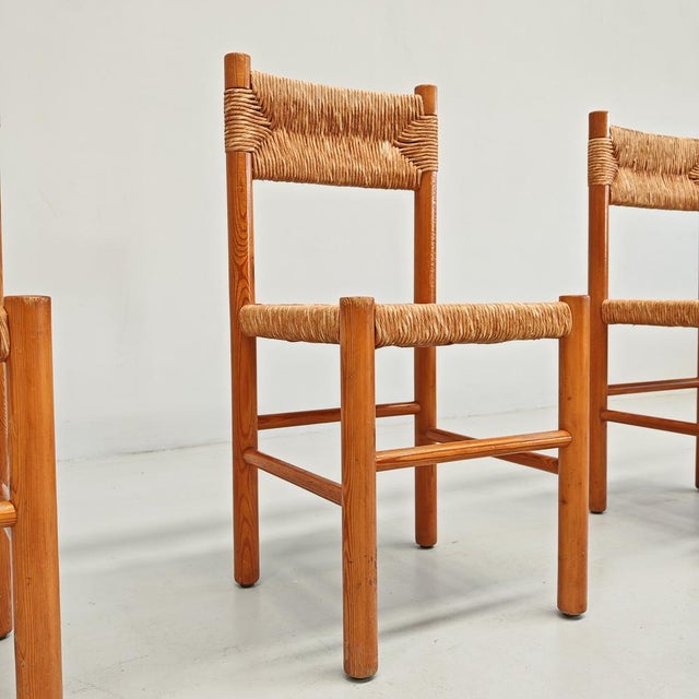 Wood Chairs in Fir Wood and Rope by Raffaello Biagetti from Atelier Biagetti, 1970s , Set of 4 For Sale - Image 7 of 18