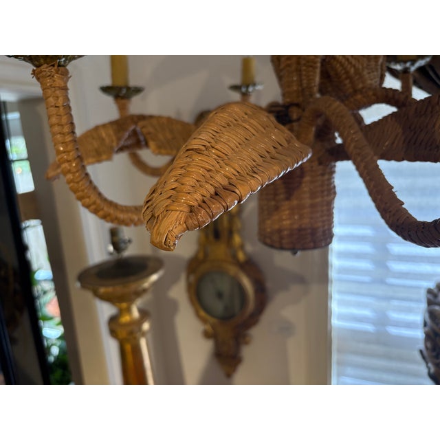1960s Mario Torres Palm Tree Chandelier With Monkey For Sale - Image 11 of 14