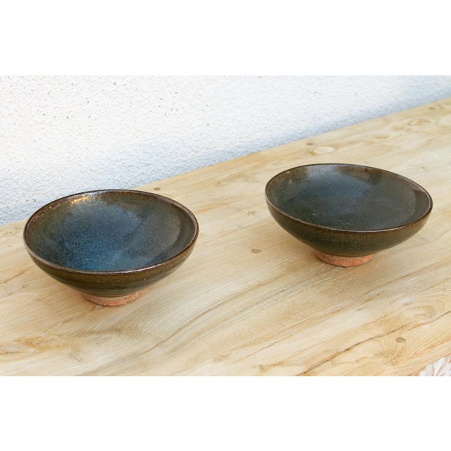 Set of 2, Song Dynasty Style Tenmoku Bowls For Sale - Image 4 of 6
