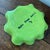 Mid 20th Century Vintage French Py Green Ceramic Lily Pad Decorative Plate For Sale - Image 5 of 5