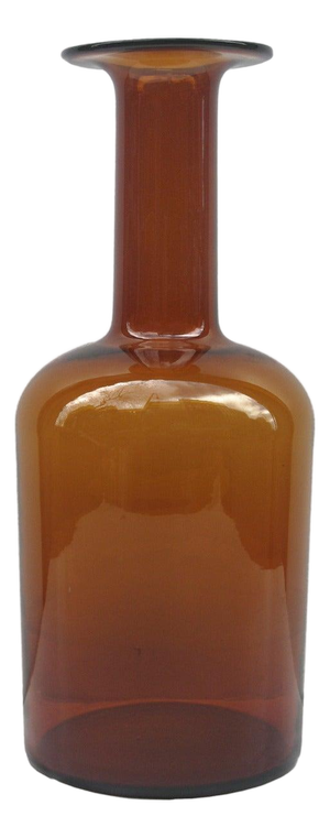 “Gulvasa” Glass Vase by Otto Bauer for Holmgaard Sweden circa 1950
