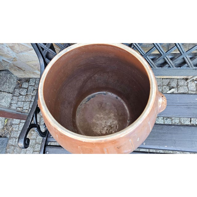 1960s Vintage Art Deco Clay Pot, 1950s For Sale - Image 5 of 12